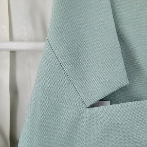 Burberry Vintage Mint Wool Double Breasted Blazer Jacket Small - Picture 5 of 16